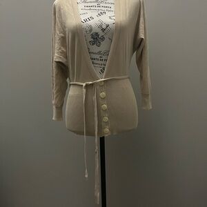 Women's Cream Cardigan Sweater